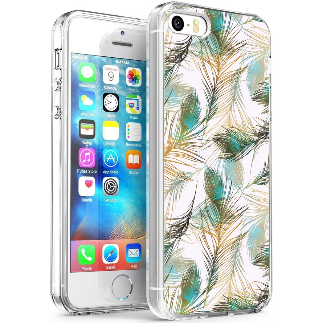 Imoshion Design Hulle Fur Das Iphone 5 5s Se Pfau Grun Gold Handyhuellen De