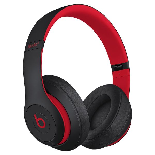 Beats Studio3 Wireless Bluetooth Kopfhörer - Drahtloser Over-Ear-Kopfhörer - Mit Active Noise Cancelling - Defiant Black / Red