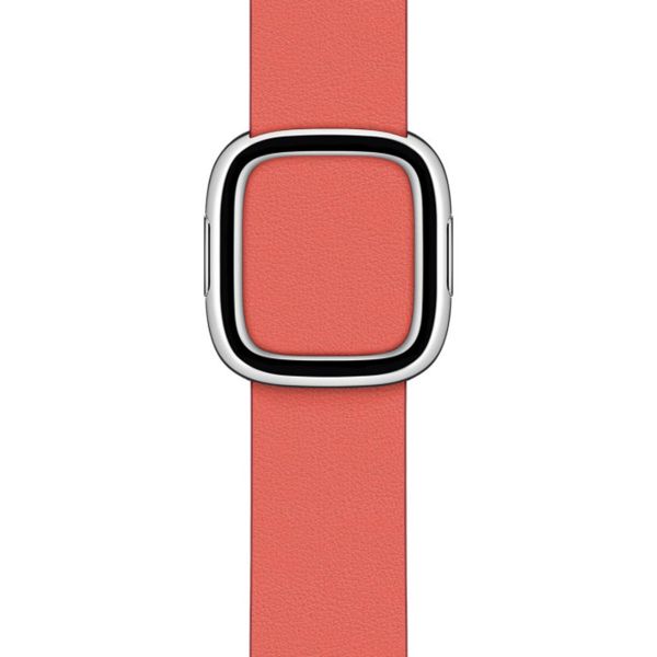 Apple Leather Band Modern Buckle für die Apple Watch Series 1-9 / SE - 38/40/41 mm / Series 10 - 42 mm - Größe M - Pink Citrus