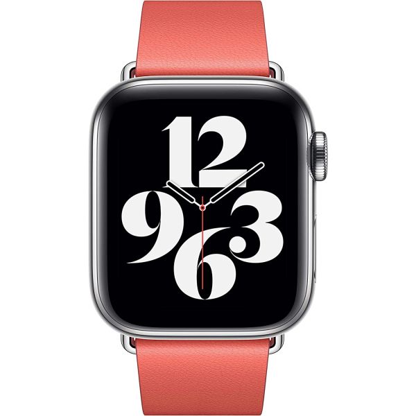 Apple Leather Band Modern Buckle für die Apple Watch Series 1-9 / SE - 38/40/41 mm / Series 10 - 42 mm - Größe L - Rosa