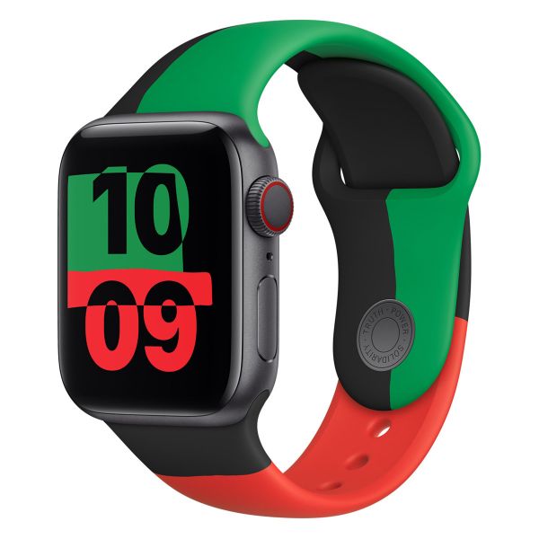 Apple Sport Band für die Apple Watch Series 1-9 / SE - 38/40/41 mm / Series 10 - 42 mm - Black Unity