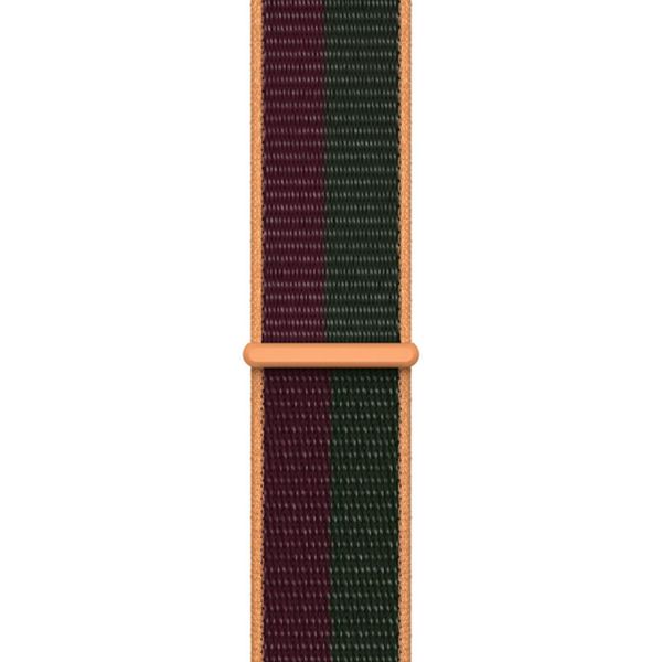 Apple Sport Loop Band für die Apple Watch Series 1-9 / SE - 38/40/41 mm / Series 10 - 42 mm - Dark Cherry/Forest Green