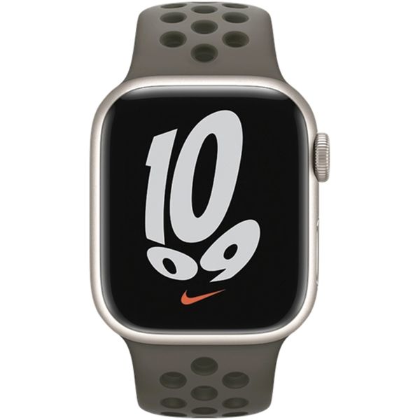 Apple Nike Sport Band für Apple Watch Series 1-9 / SE - 38/40/41 mm / Series 10 - 42 mm - Olive Gray/Cargo Khaki