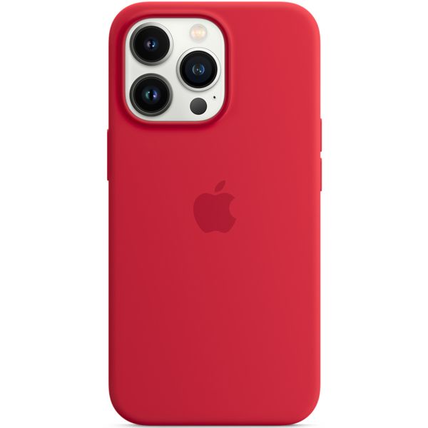 Apple Silikon-Case MagSafe iPhone 13 Pro - Rot