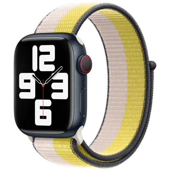 Apple Sport Loop Armband für das Apple Watch Series 1-9 / SE - 38/40/41 mm / Series 10 - 42 mm - Oat Milk/Lemon Zest