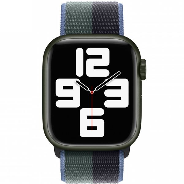 Apple Sport Loop Armband für Apple Watch Series 1-9 / SE - 38/40/41 mm / Series 10 - 42 mm - Midnight/Eucalyptus