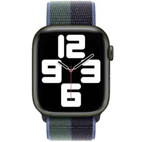 Apple Sport Loop Armband für Apple Watch Series 1-10 / SE / Ultra (2) - 42/44/45/46/49 mm - Midnight/Eucalyptus