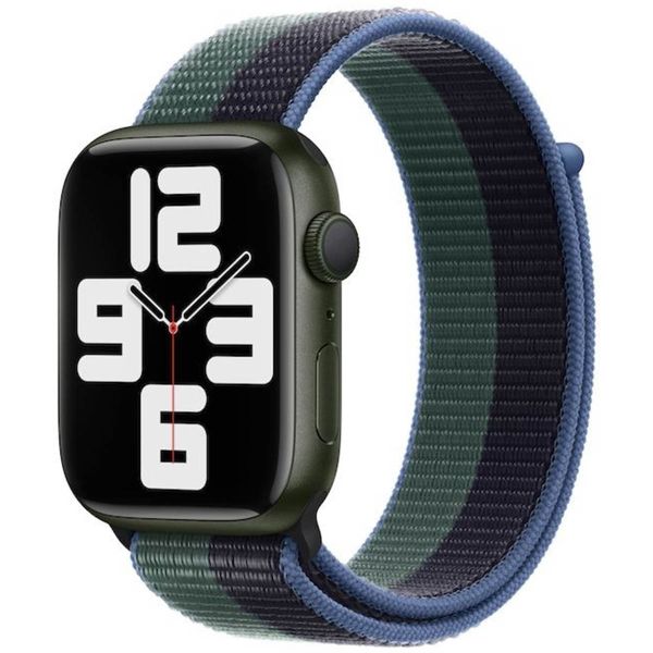 Apple Sport Loop Armband für Apple Watch Series 1-10 / SE / Ultra (2) - 42/44/45/46/49 mm - Midnight/Eucalyptus