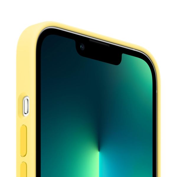 Apple Silikon-Case MagSafe für das iPhone 13 Pro Max - Lemon Zest