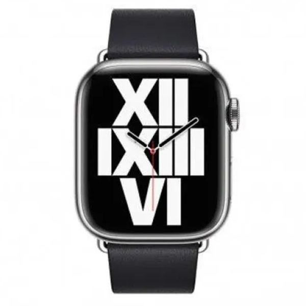 Apple Leather Band Modern Buckle für die Apple Watch Series 1-9 / SE - 38/40/41 mm - Größe M - Ink