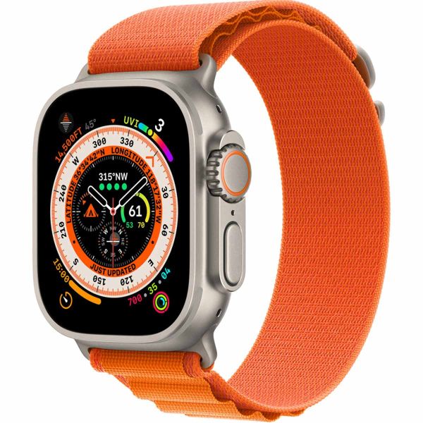 Apple Alpine Loop Band für die Apple Watch Series 1-10 / SE / Ultra (2) - 42/44/45/46/49 mm - Größe M - Orange