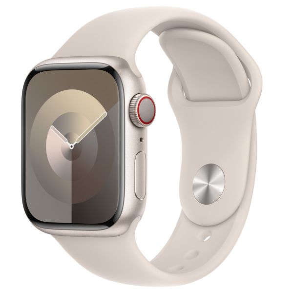 Apple Sport Band für die Apple Watch Series 1-9 / SE - 38/40/41 mm / Series 10 - 42 mm - Größe S/M - Starlight