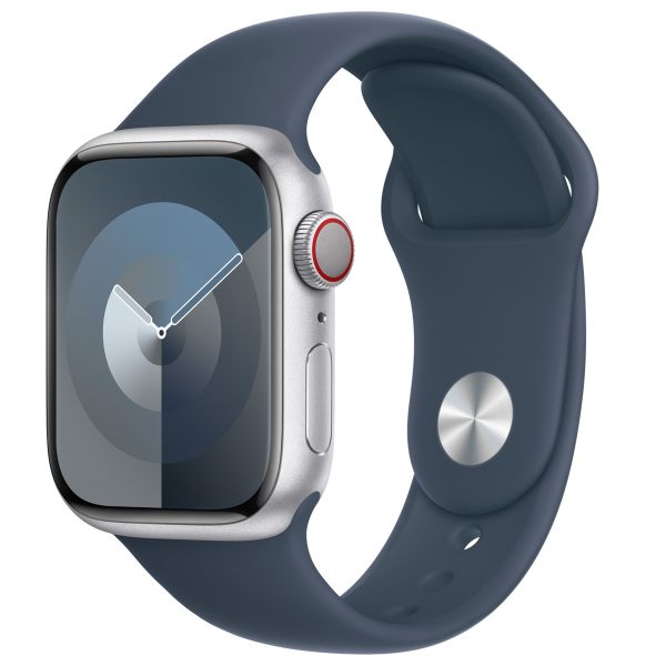 Apple Sport Band für die Apple Watch Series 1-9 / SE - 38/40/41 mm / Series 10 - 42 mm - Größe S/M - Storm Blue