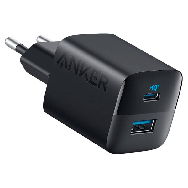 Anker 323 Power Adapter - Schnellladegerät mit zwei Anschlüssen - 33 Watt - Schwarz