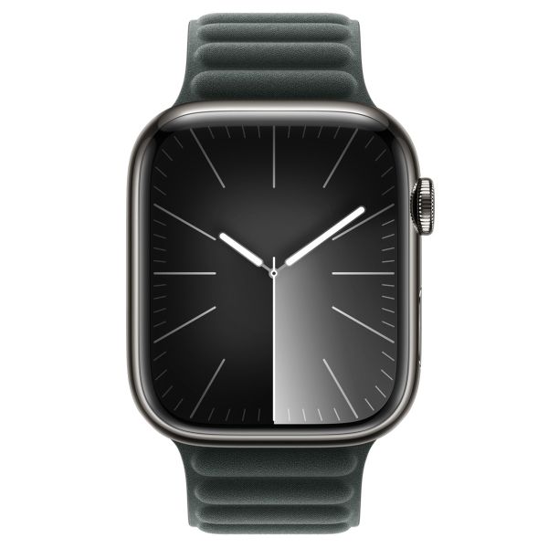 Apple Armband mit Magnetverschluss FineWoven für die Apple Watch Series 1-10 / SE / Ultra (2) - 42/44/45/46/49 mm - Größe S/M - Evergeen