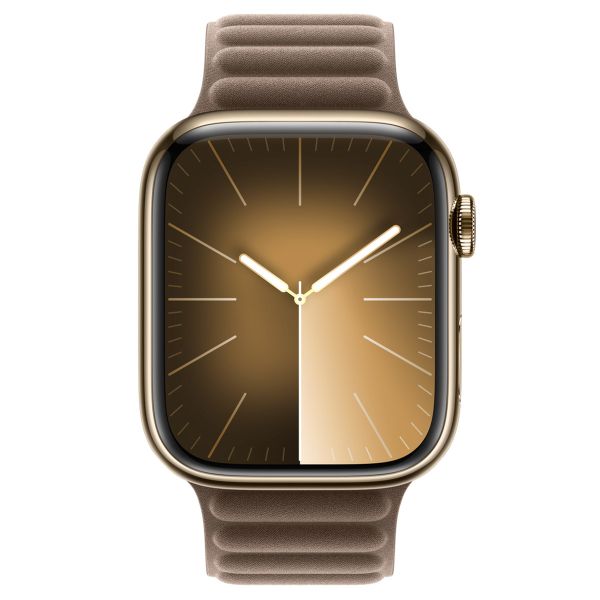 Apple Armband mit Magnetverschluss FineWoven für die Apple Watch Series 1-10 / SE / Ultra (2) - 42/44/45/46/49 mm - Größe M/L - Taupe