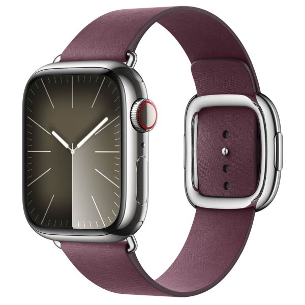 Apple Modern Buckle FineWoven für die Apple Watch Series 1-9 / SE - 38/40/41 mm / Series 10 - 42 mm - Größe M - Mulberry