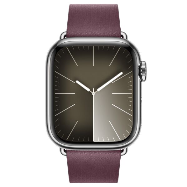 Apple Modern Buckle FineWoven für die Apple Watch Series 1-9 / SE - 38/40/41 mm / Series 10 - 42 mm - Größe L - Mulberry