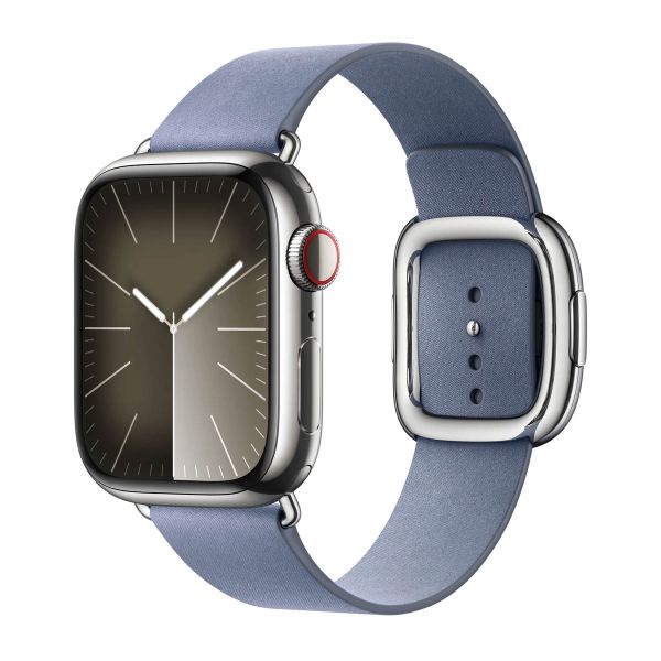 Apple Modern Buckle FineWoven für die Apple Watch Series 1-9 / SE - 38/40/41 mm / Series 10 - 42 mm - Größe L - Lavender Blue