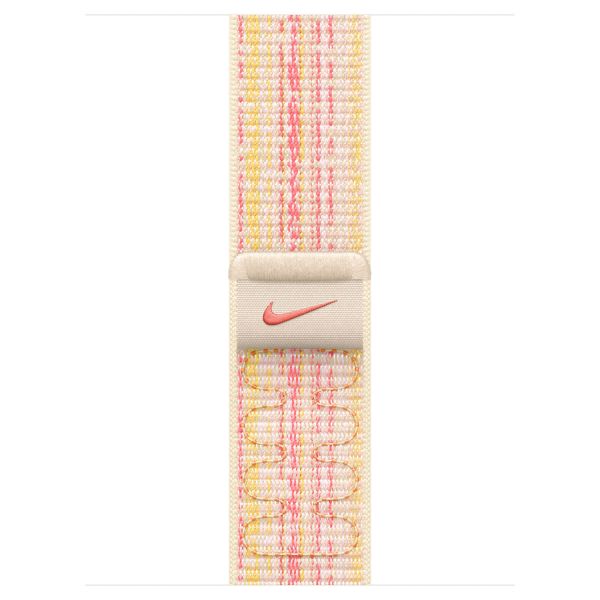 Apple Nike Sport Loop Band für die Apple Watch Series 1-9 / SE - 38/40/41 mm / Series 10 - 42 mm - Starlight/Pink