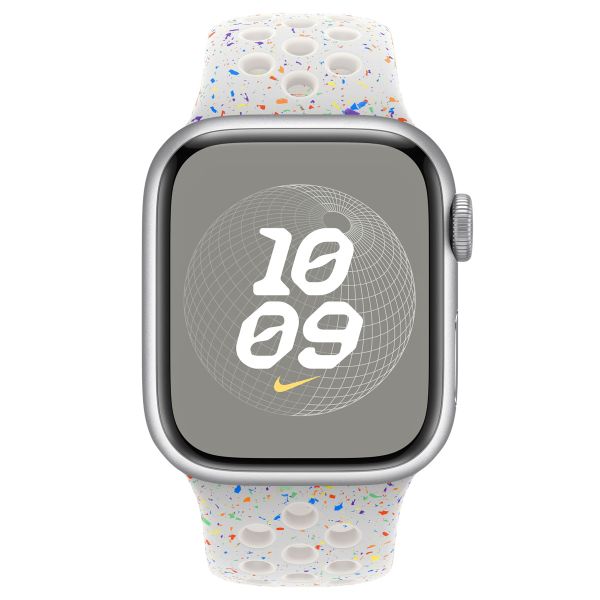 Apple Nike Sport Band für das Apple Watch Series 1-9 / SE - 38/40/41 mm / Series 10 - 42 mm - Größe M/L - Pure Platinum