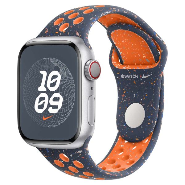 Apple Nike Sport Band für das Apple Watch Series 1-9 / SE - 38/40/41 mm / Series 10 - 42 mm - Größe S/M - Blue Flame