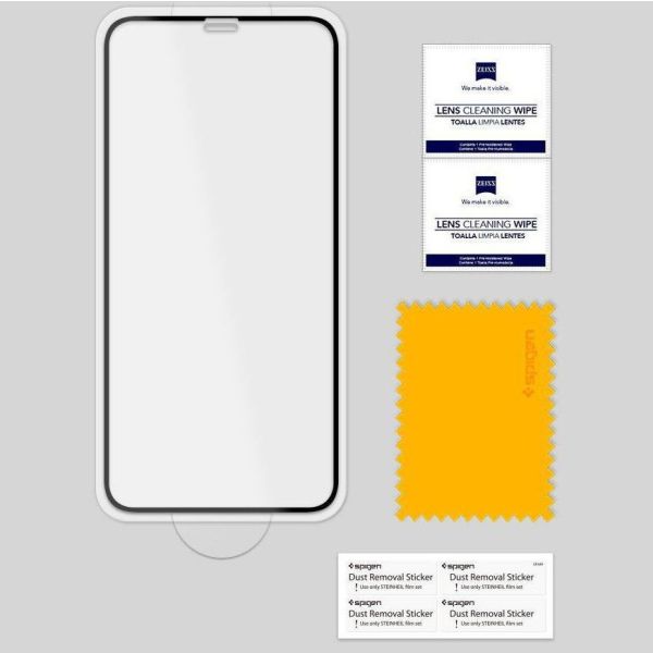 Spigen GLAStR Full Cover Screen Protector Schwarz für iPhone Xr