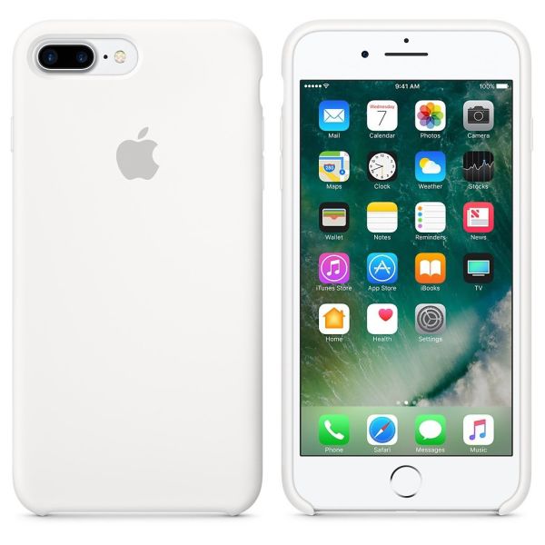 Apple Silikoncase Weiß für das iPhone 8 Plus / 7 Plus