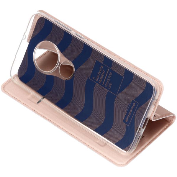 Dux Ducis Slim Softcase Klapphülle Roségold Motorola Moto G7 / G7 Plus