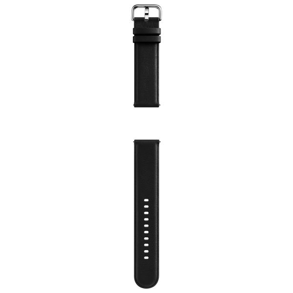 Samsung Original Leather Band Schwarz Galaxy Watch Active 2 / Watch 3 41mm