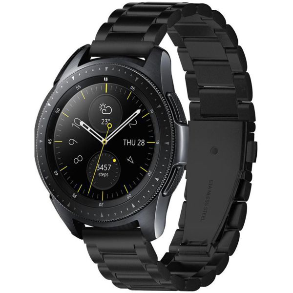 Spigen Modern Fit Steel Watch Armband für die Samsung Galaxy Watch 42 mm - Schwarz