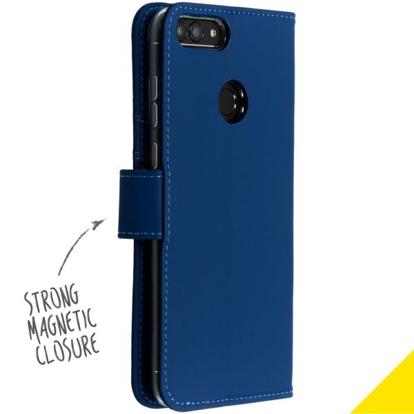 Accezz Blaues Wallet TPU Klapphülle für das Huawei P Smart