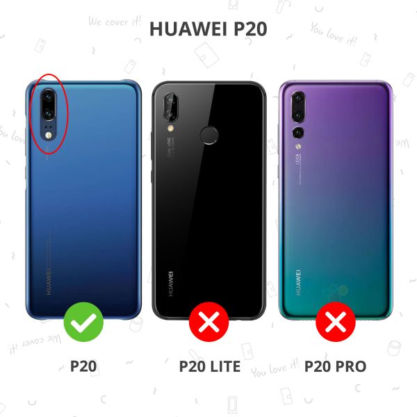 Accezz Roségoldenes Wallet TPU Klapphülle für das Huawei P20
