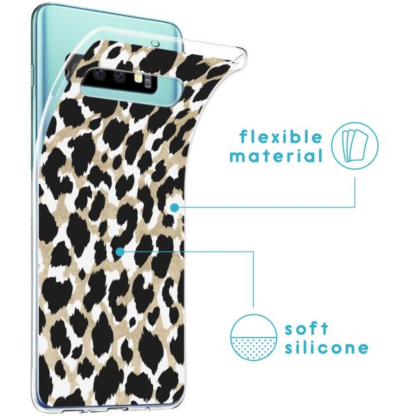 imoshion Design Hülle für das Samsung Galaxy S10 - Leopard / Schwarz