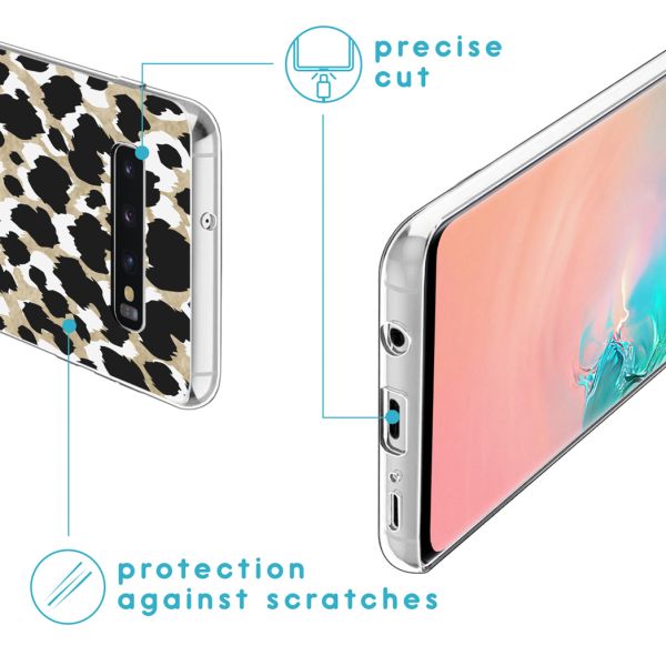 imoshion Design Hülle für das Samsung Galaxy S10 - Leopard / Schwarz