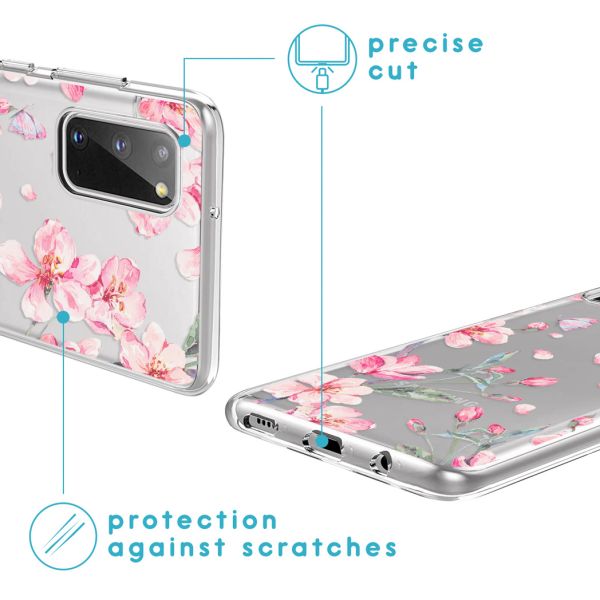 imoshion Design Hülle Samsung Galaxy S20 - Blume - Rosa