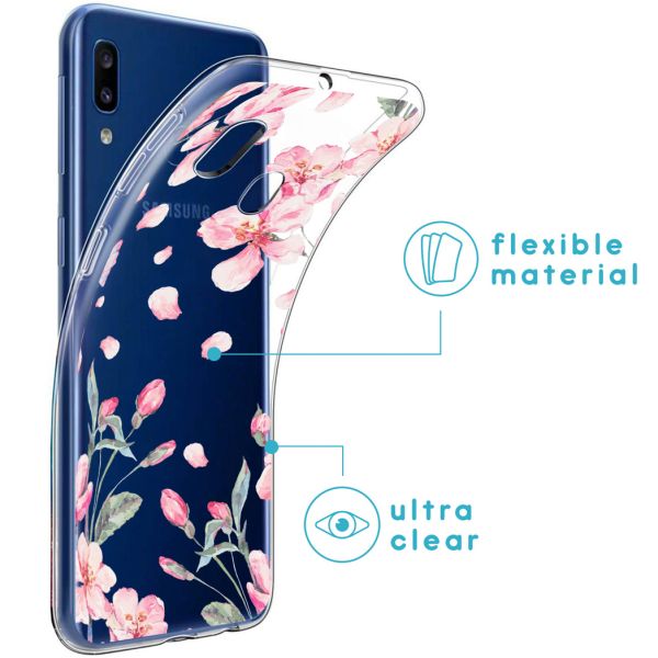 imoshion Design Hülle Samsung Galaxy A20e - Blume - Rosa