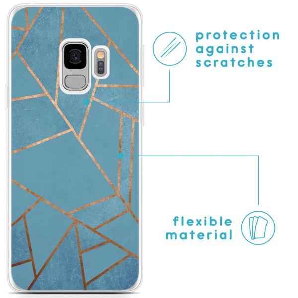 imoshion Design Hülle für das Samsung Galaxy S9 - Blue Graphic