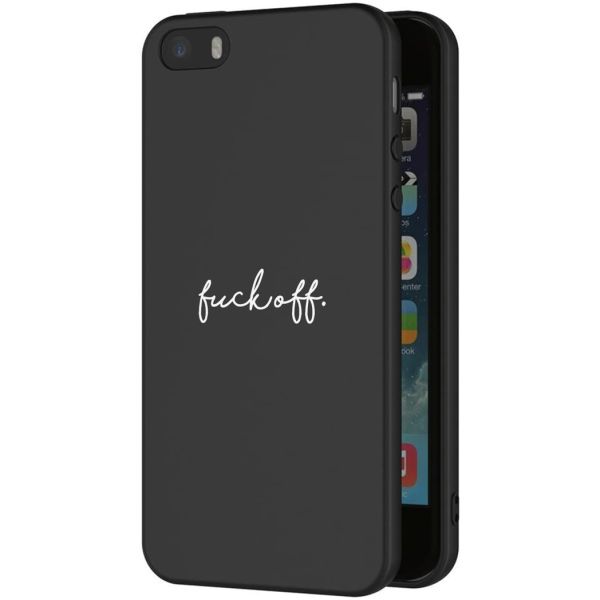 imoshion Design Hülle iPhone 5 / 5s / SE - Fuck Off - Schwarz