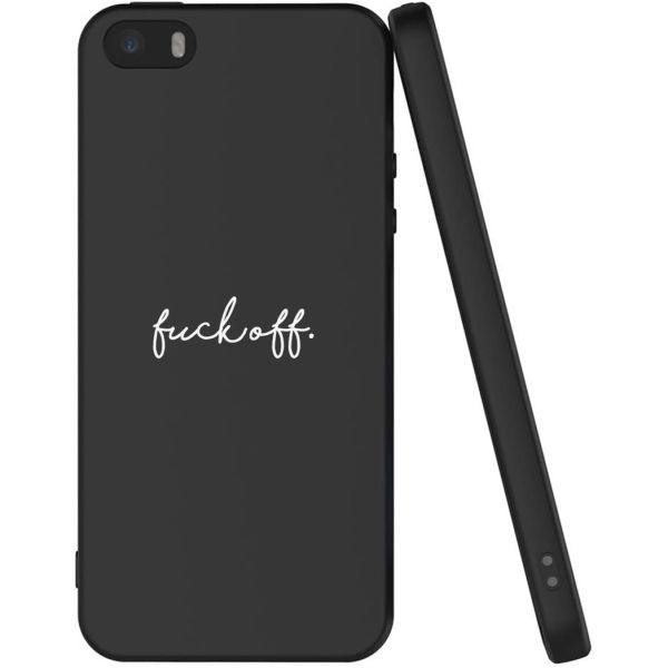 imoshion Design Hülle iPhone 5 / 5s / SE - Fuck Off - Schwarz