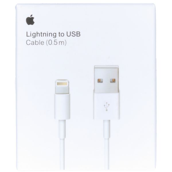 Apple Lightning auf USB-Kabel 0,5 Meter Weiß