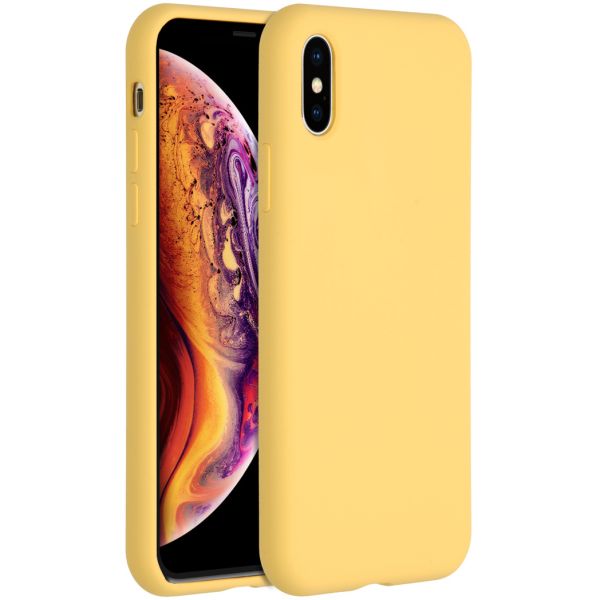 Accezz Liquid Silikoncase für das iPhone Xs / X - Gelb