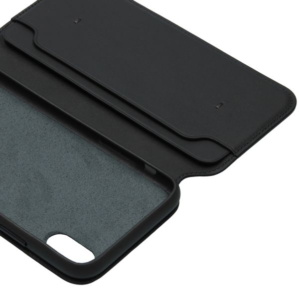 Apple Schwarzer Leather Folio Klapphülle iPhone X / Xs
