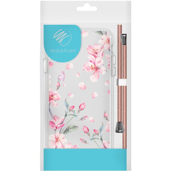 imoshion Design Hülle mit Band für das Huawei P30 Lite - Blossom Watercolor