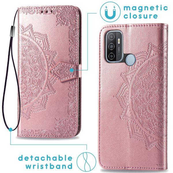 imoshion Mandala Klapphülle Oppo A53 / Oppo A53s  - Roségold