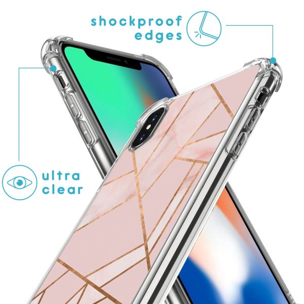 imoshion Design Hülle mit Band für das iPhone X / Xs - Pink Graphic