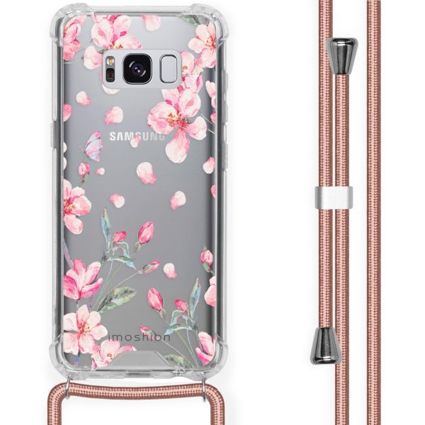 imoshion Design Hülle mit Band für das Samsung Galaxy S8 - Blossom Watercolor