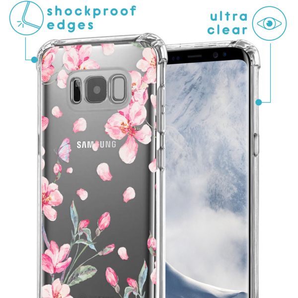 imoshion Design Hülle mit Band für das Samsung Galaxy S8 - Blossom Watercolor
