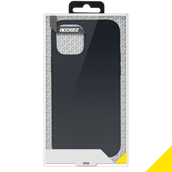 Accezz Liquid Silikoncase für das iPhone 12 Pro Max - Schwarz