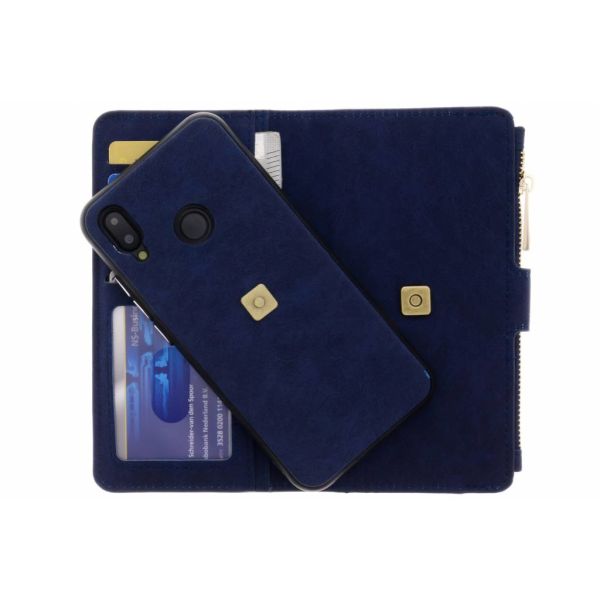 Blaue Luxuriöse Portemonnaie-Klapphülle für das Huawei P20 Lite